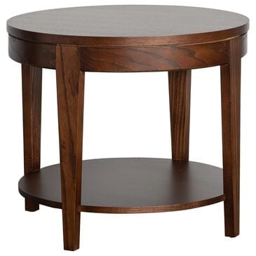 Sherrill Occasional Truman Round Side Table in Carob Brown, , large