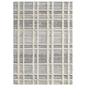 Central Oriental House Aviana Grey and Cream 5" x 7"3" Area Rug, , large