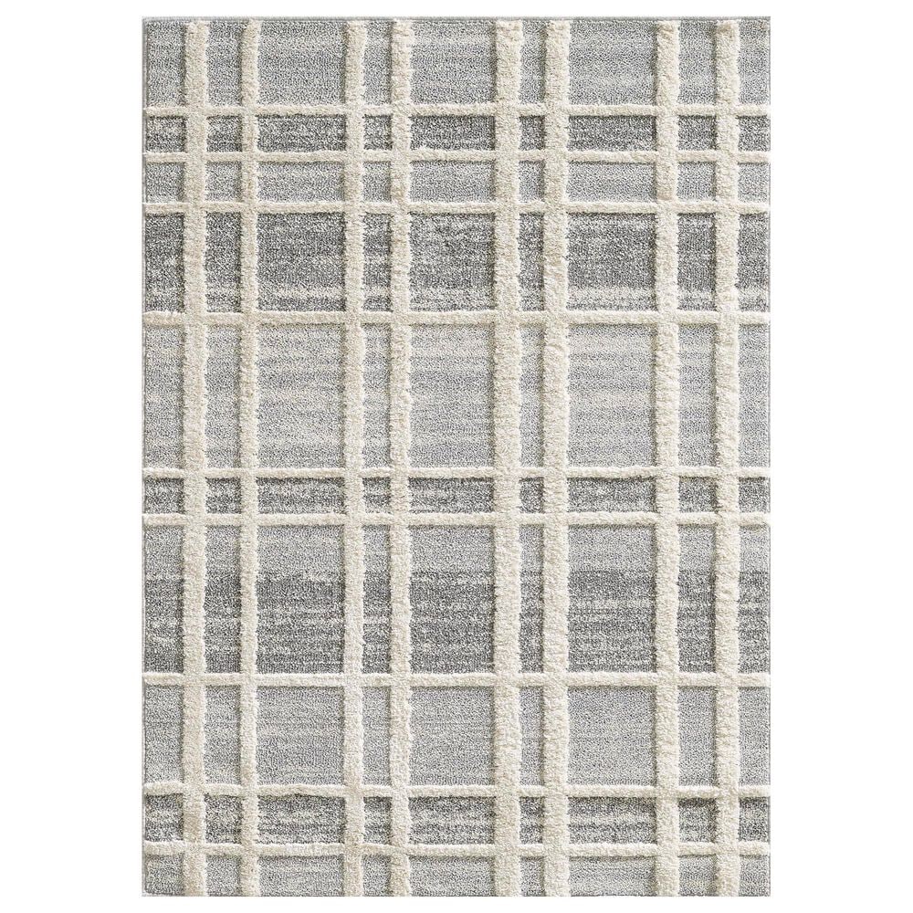 Central Oriental House Aviana Grey and Cream 5" x 7"3" Area Rug, , large