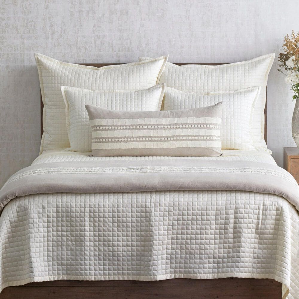 Ann Gish Echelon 16" x 36" Lumbar Throw Pillow in Natural, , large