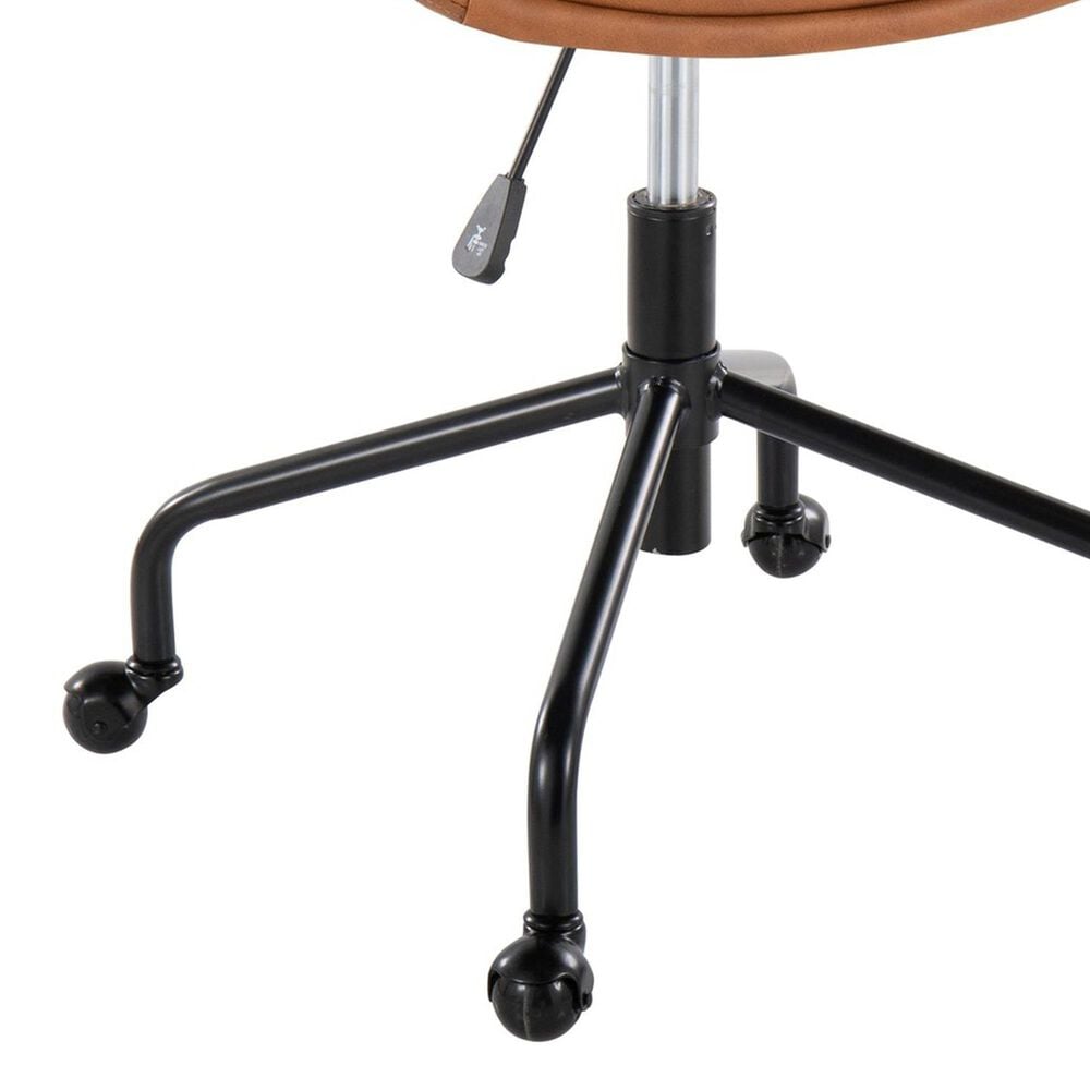 Lumisource Curvo Task Chair with Camel Cushion in Black, , large
