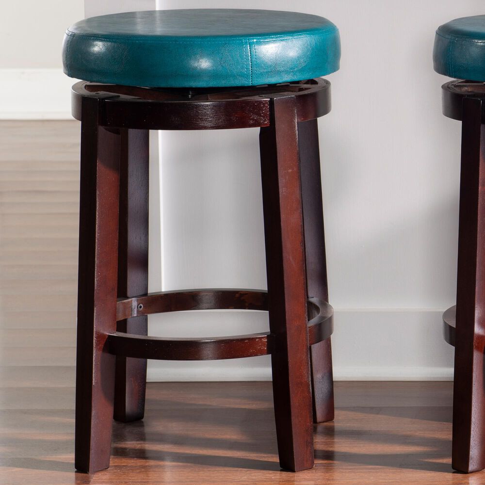 Linden Boulevard Maya 24" Counter Stool in Teal, , large