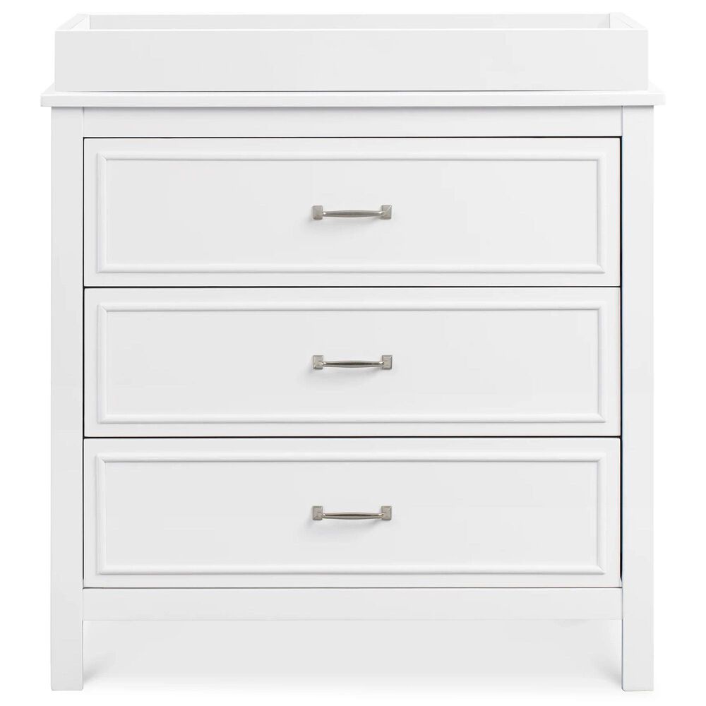 DaVinci Charlie 4-In-1 Convertible Crib and 3-Drawer Dresser in White, , large