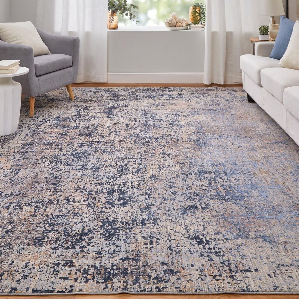 Feizy Pryor 10&#39; x 13&#39; Blue and Multicolor Area Rug, , large