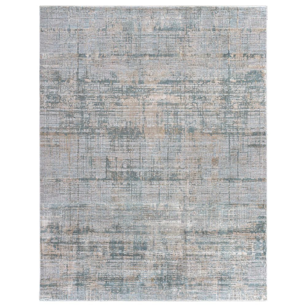 Surya Brunswick 10" x 14" Dusty Sage, Taupe, Light Gray, White, Pale Blue, Olive, Teal and Light Sage Area Rug, , large