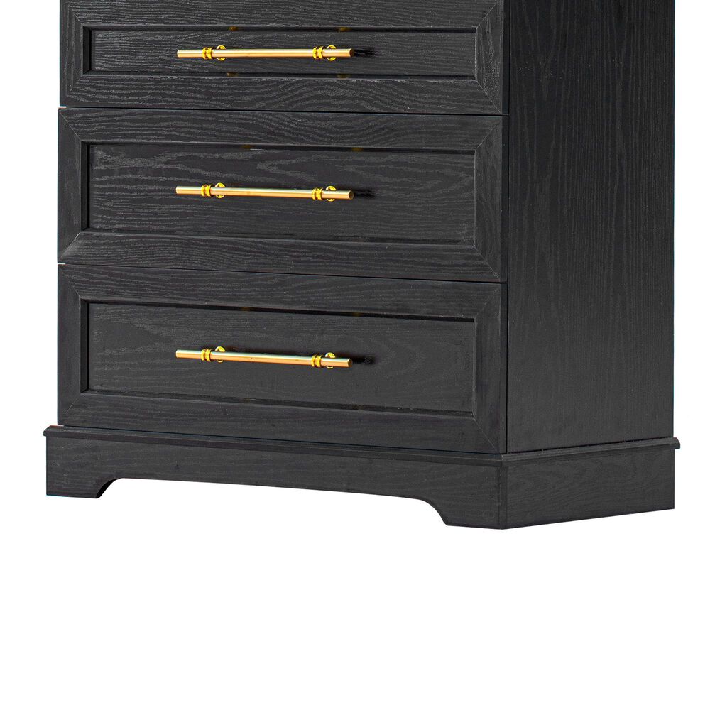 HOMLUX 78.2" Tall Farmhouse Kitchen Pantry Cabinet with 8 Door Shelves, Storage Cabinet with 3 Adjustable Shelves, 3 Large Drawers, Versatile Cupboard for Kitchen, Dining &amp; Bathroom, Ash Black, , large