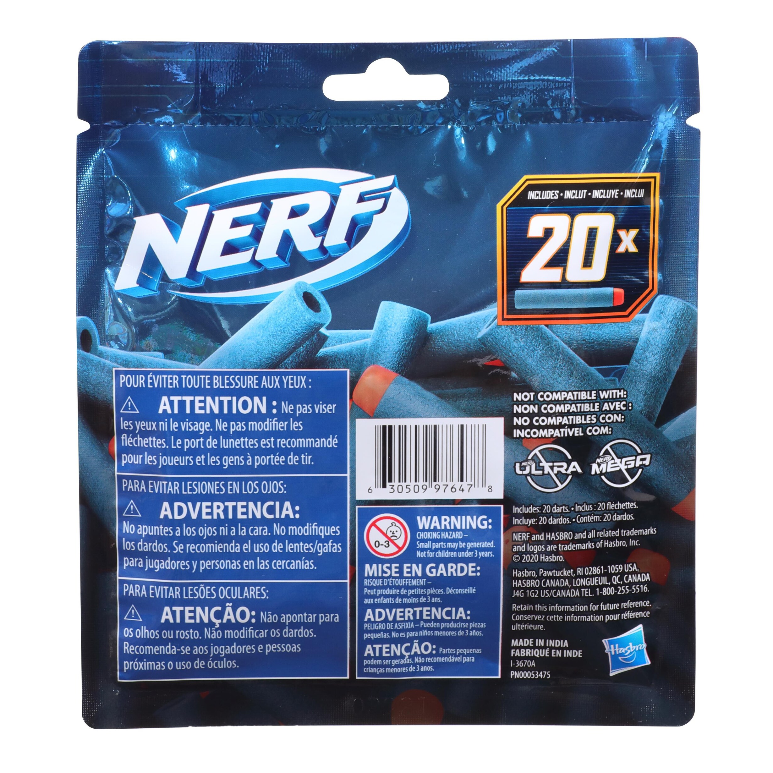 Hasbro Nerf Elite 2.0 Dart Refill 20 Pack NFM