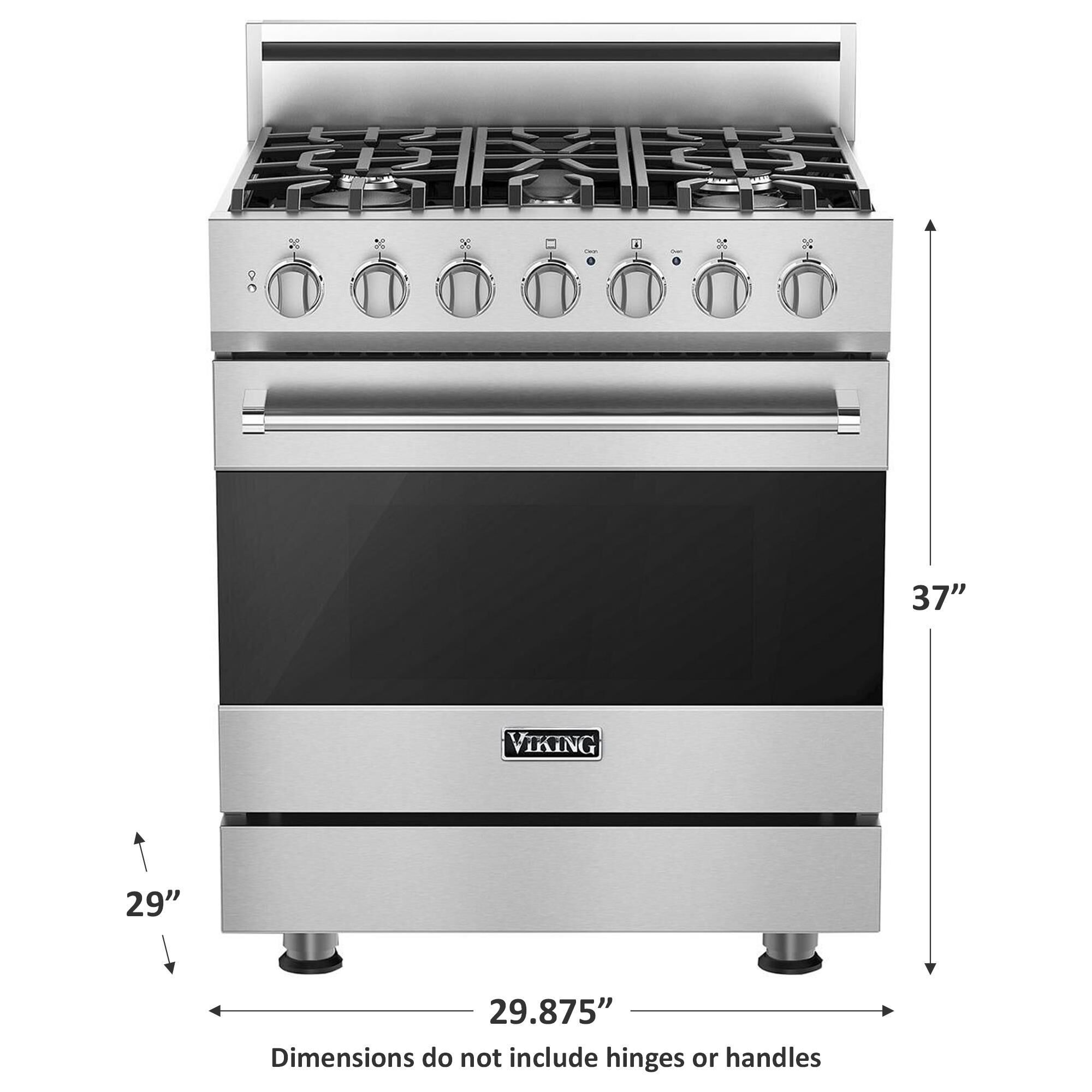 Viking Range 30 Freestanding Gas Range in Stainless Steel Nebraska Furniture Mart