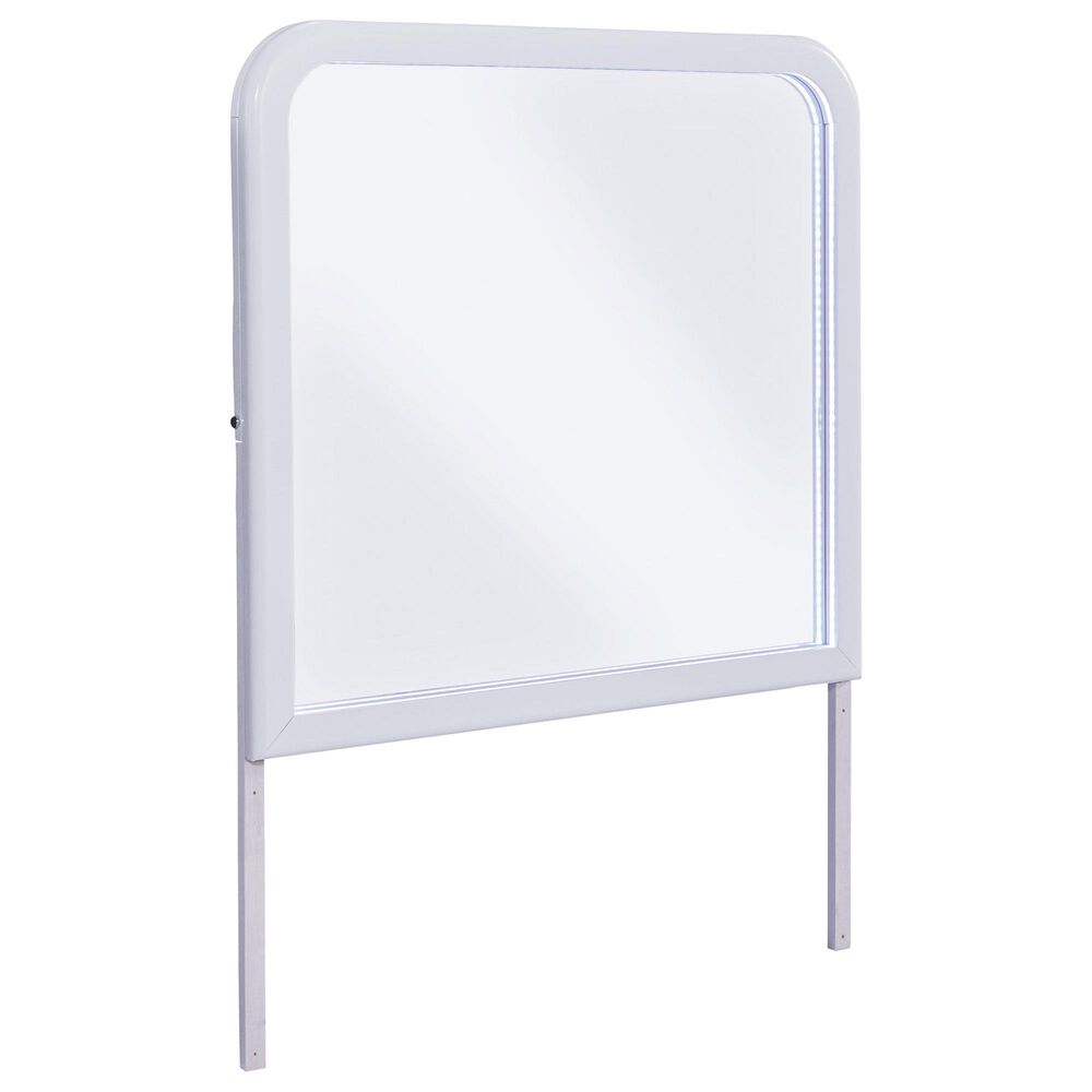 Ashley Jarlee Dresser Mirror in White, , large