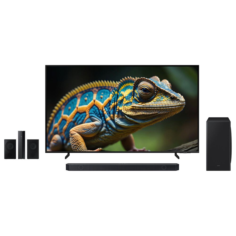 Samsung 75" 4K QLED w/Soundbar Sys, , large