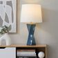 Grandview Gallery Curvo Square Table Lamp in Blue and Gold, , large