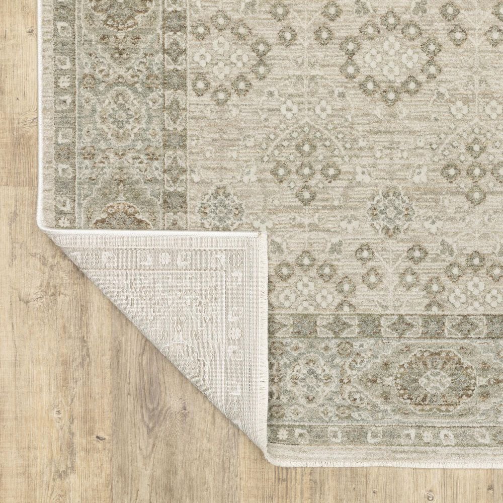 Oriental Weavers Keaton KEA04 Beige and Green 2'3" x 7'6" Runner, , large