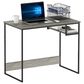 HOMLUX Moretti 35" Study Desk with Open Storage Space in French Oak Grey, , large
