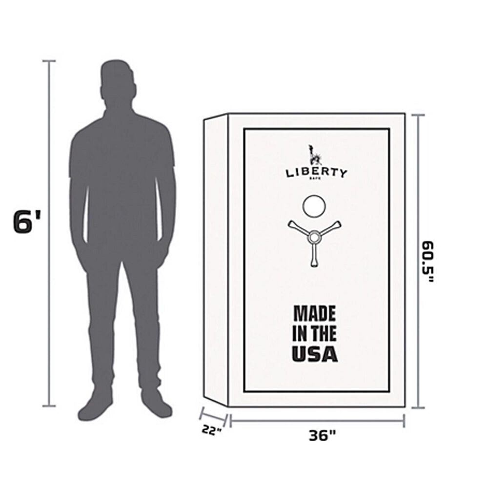 Liberty Safe &amp; Security We the People 44 Gun Safe in Gray, , large