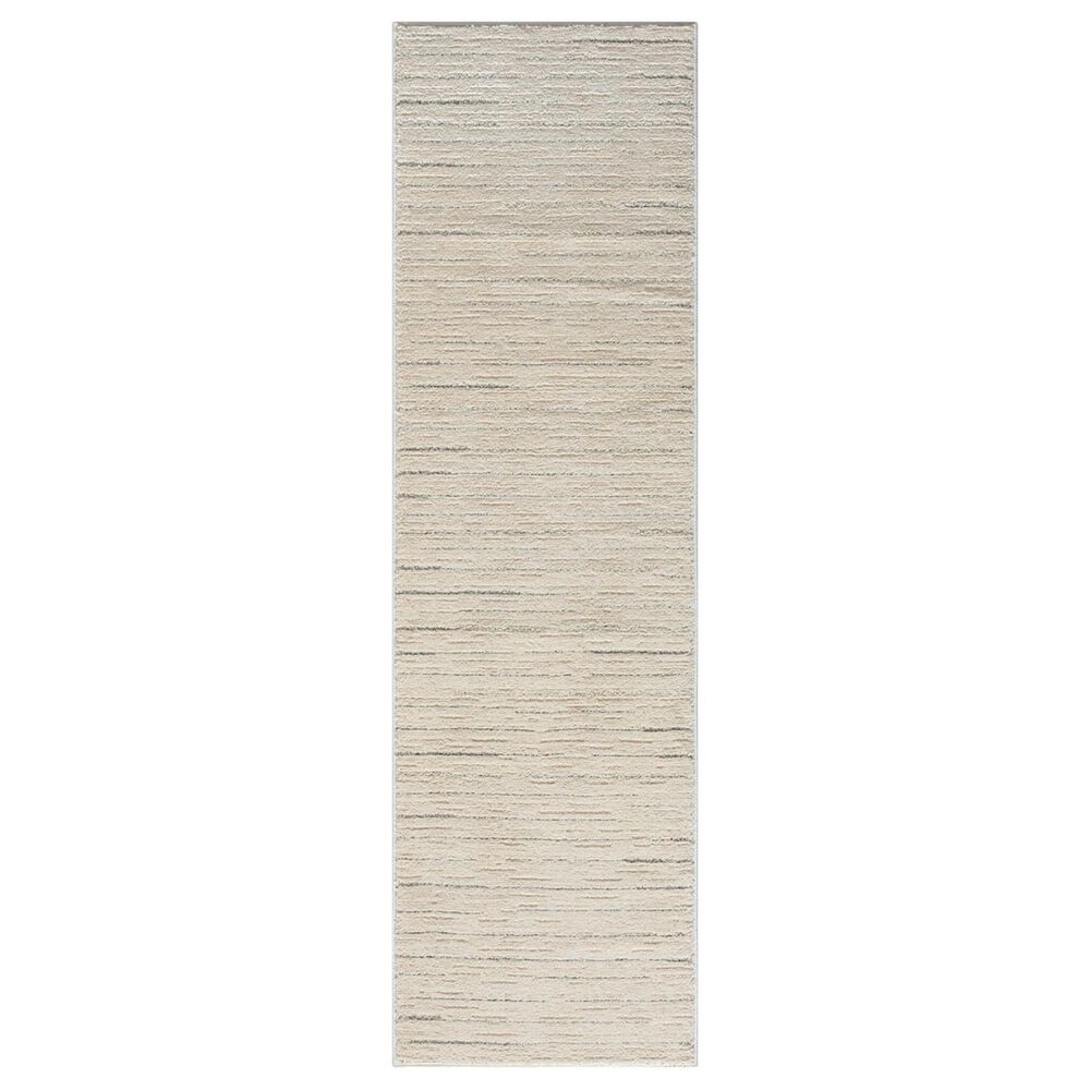 Nourison Andes AND01 2"2" x 7"6" Ivory and Grey Runner, , large