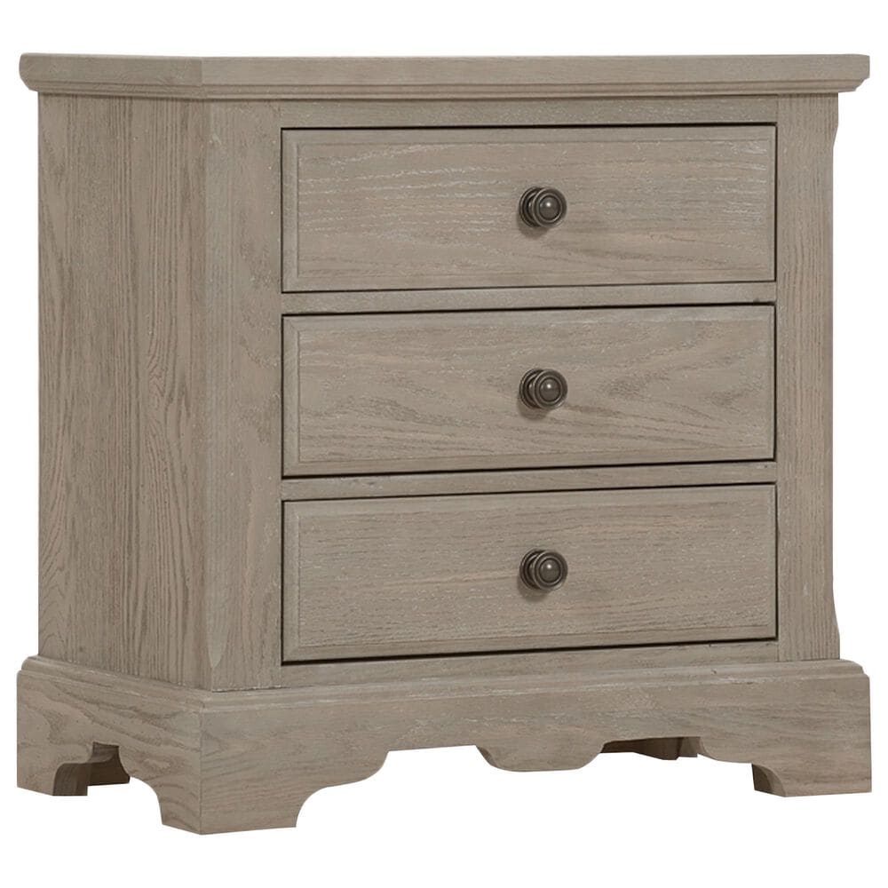Viceray Collections Heritage Mansion 3 Drawer Nightstand in Greystone, , large
