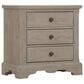 Viceray Collections Heritage Mansion 3 Drawer Nightstand in Greystone, , large