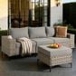 HOMLUX 4-Piece Patio Modular Sofa and Ottoman Set in Dark Gray, , large