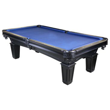 Imperial International Shadow 8" Pool Table with Accessory Kit in Black Finish with Navy Felt, , large