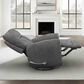 Simeon Collection Natalia Manual Swivel Glider Recliner in Nightfall, , large