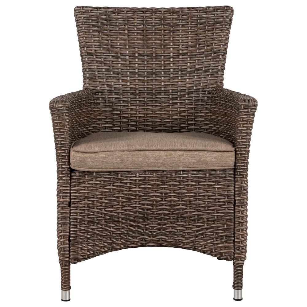Global Note Collections Bella Steel Woven Dining Chair, , large