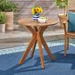 Hearth and Haven Stamford Patio Bistro Table in Teak, , large