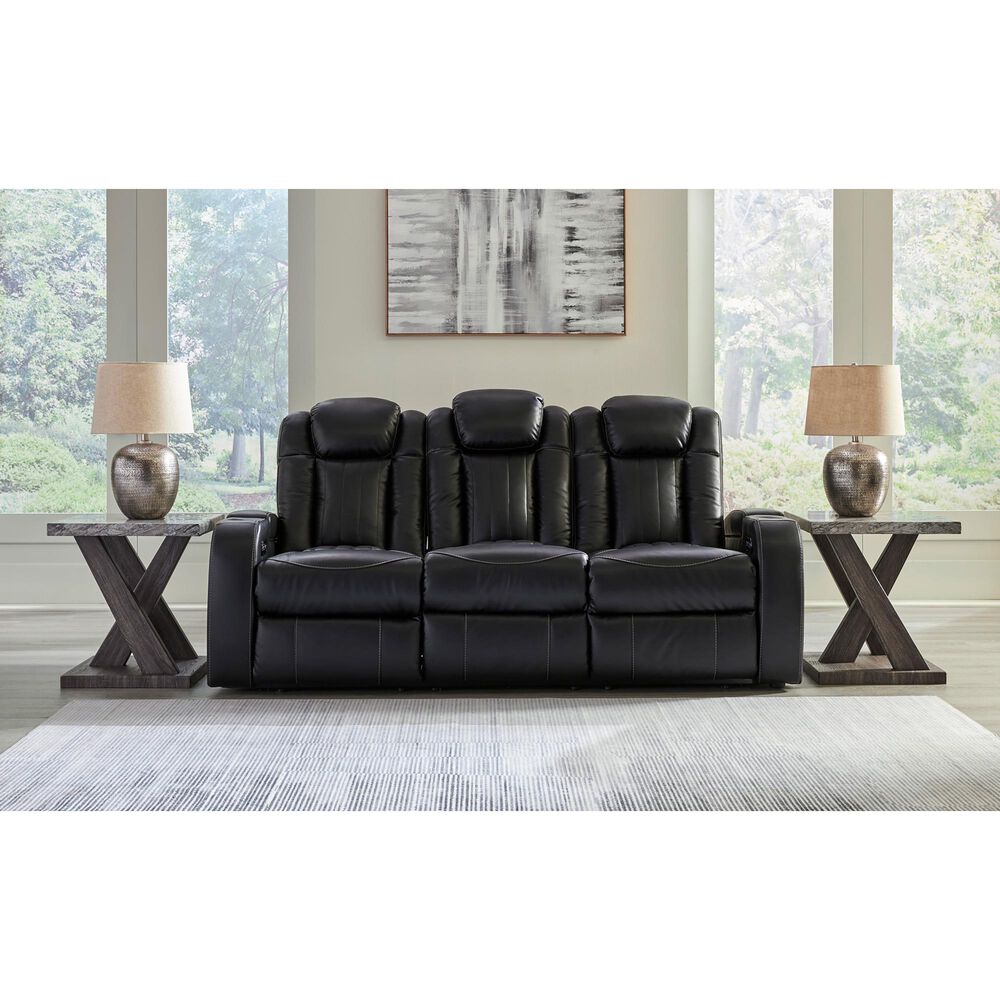 Ashley Caveman Den 2-Piece Power Reclining Living Room Set in Midnight, , large