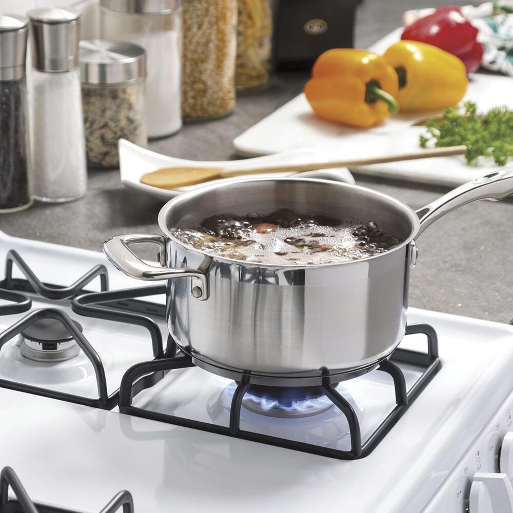 GE Appliances 4.8 Cu. Ft. Freestanding Gas Range in White, , large