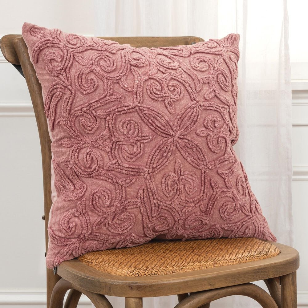 Rizzy Home Solid 20" Poly Filled Pillow in Rust, , large