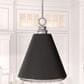 Hunter Klein 16" 3-Light Pendant in Brushed Nickel, , large