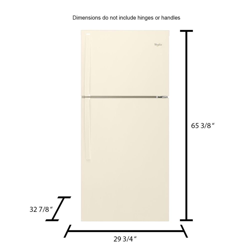 Whirlpool 19 Cu. Ft. Top-Freezer Refrigerator with LED Interior Lighting in White, , large