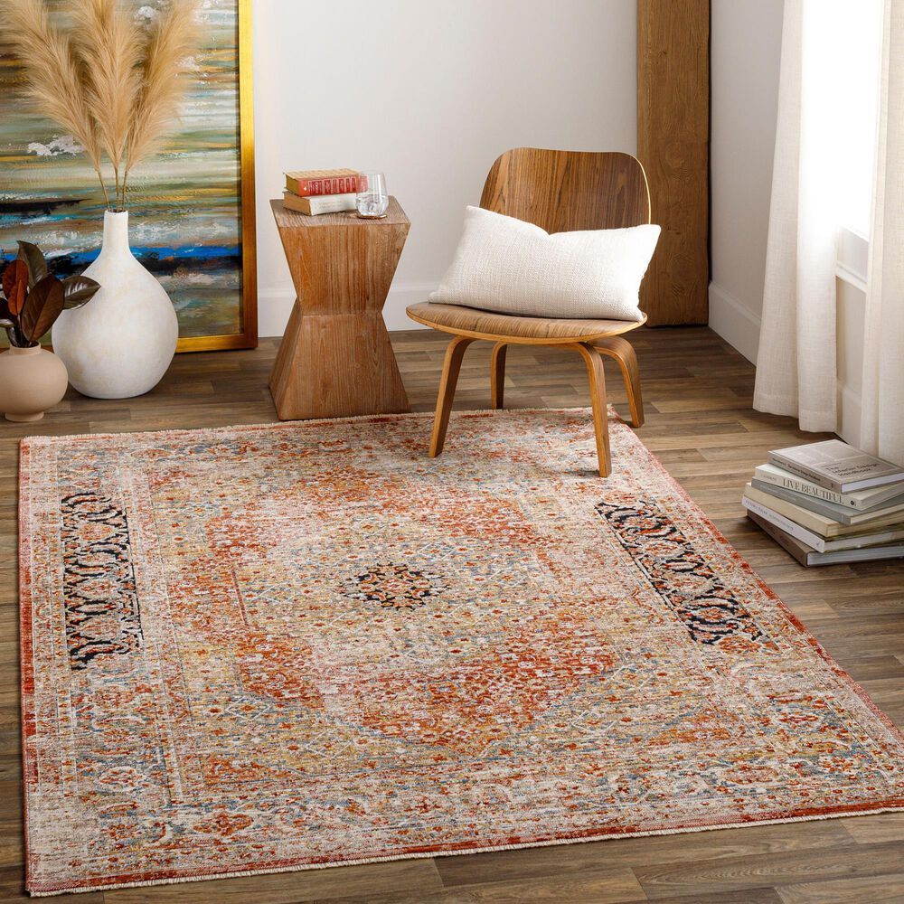 Surya Aspendos 10&#39; x 13&#39;11&quot; Black, Burgundy, Burnt Orange, Charcoal, Cream, Dark Blue, Denim, Dusty Pink, Light Gray and Must Area Rug, , large
