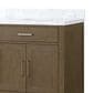 Lexora Home Abbey 80" Double Bathroom Vanity in Grey Oak with 2 cm White Carrara Marble Top and Rectangular Sinks, , large