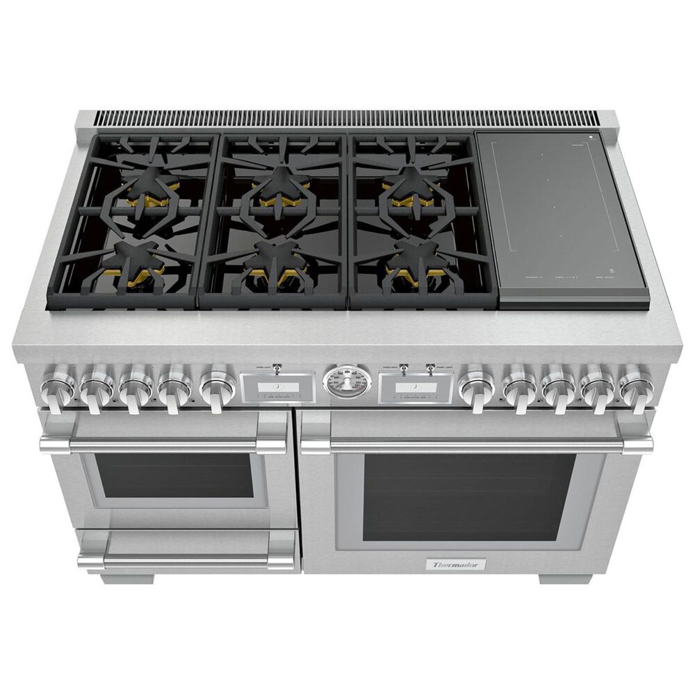 Thermador 48&quot; Pro Grand Commercial Depth Dual Fuel Steam Range in Stainless Steel, , large