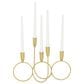 Maple and Jade Metal Decorative Candelabra in Polished Gold, , large