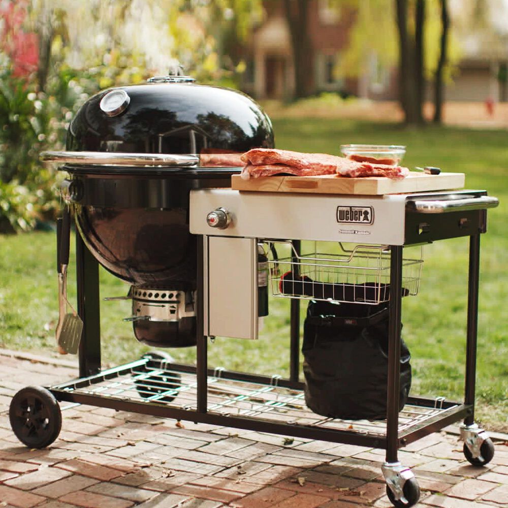 Weber Summit Kamado S6 Freestanding Grill in Black, , large