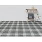 Amer Rugs Tartan 3"6" x 5"6" Dark Gray Area Rug, , large