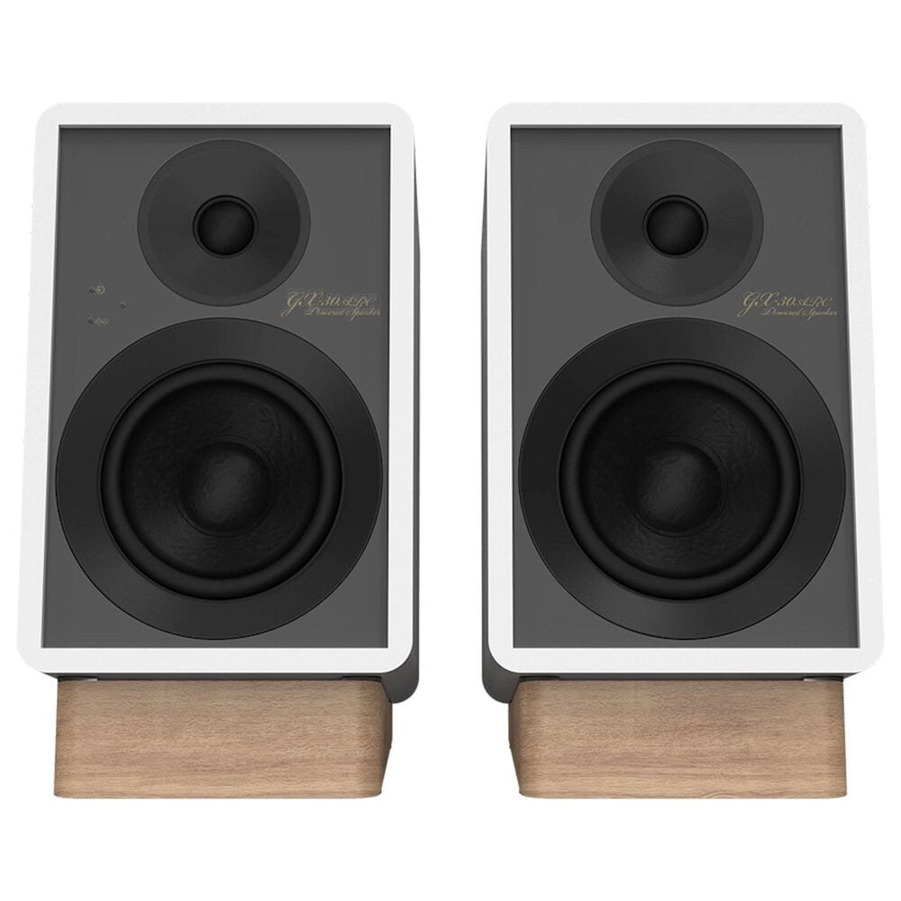 Klipsch Flexus 4&quot; Powered Monitors Bookshelf Speakers Pair in White, , large