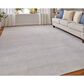 Feizy Prasad Ivory and Gray 2"10" x 7"10" Runner, , large