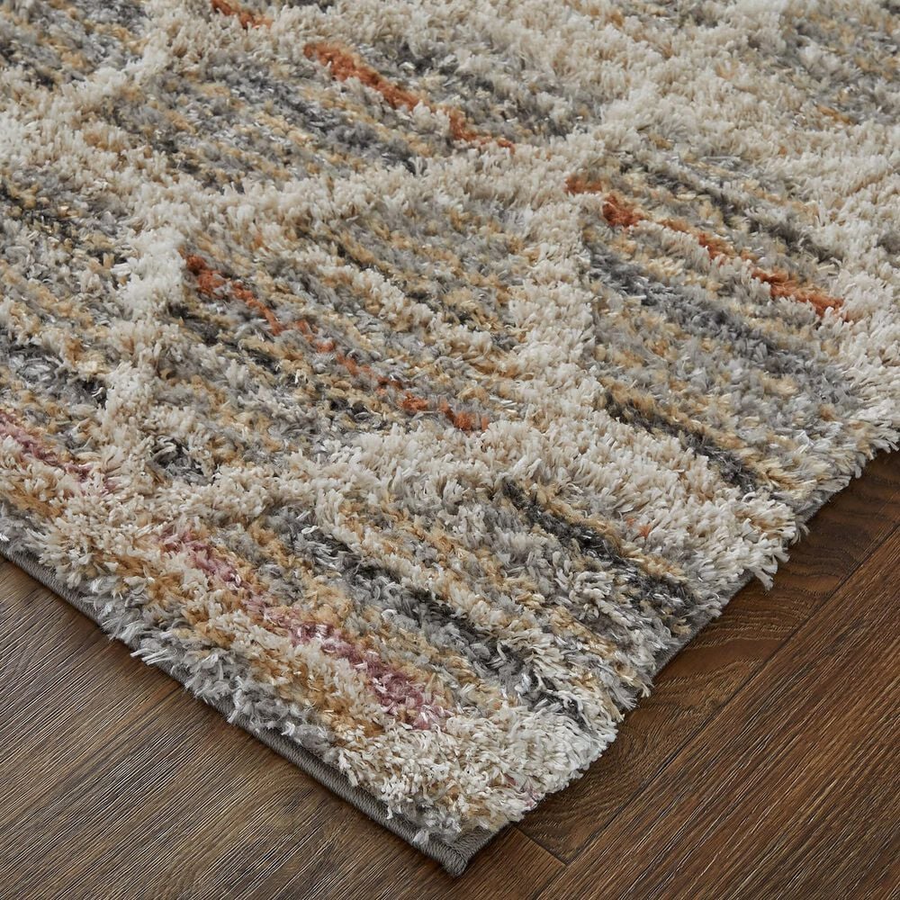Feizy Mynka 5&#39; x 8&#39; Beige and Multicolor Area Rug, , large