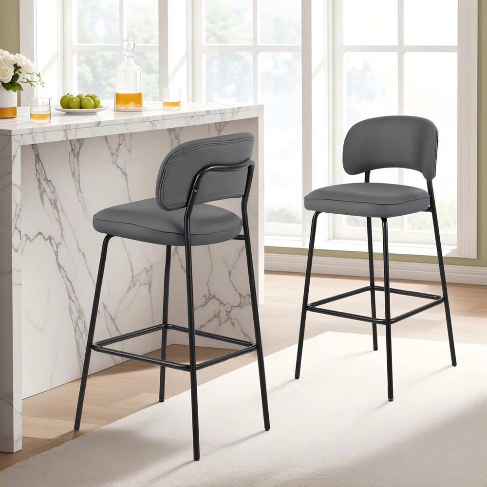 New Heritage Design Blythe Bar Stool in Black, , large