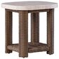 Ashley Dolan Creek Square End Table in Beige and Brown, , large