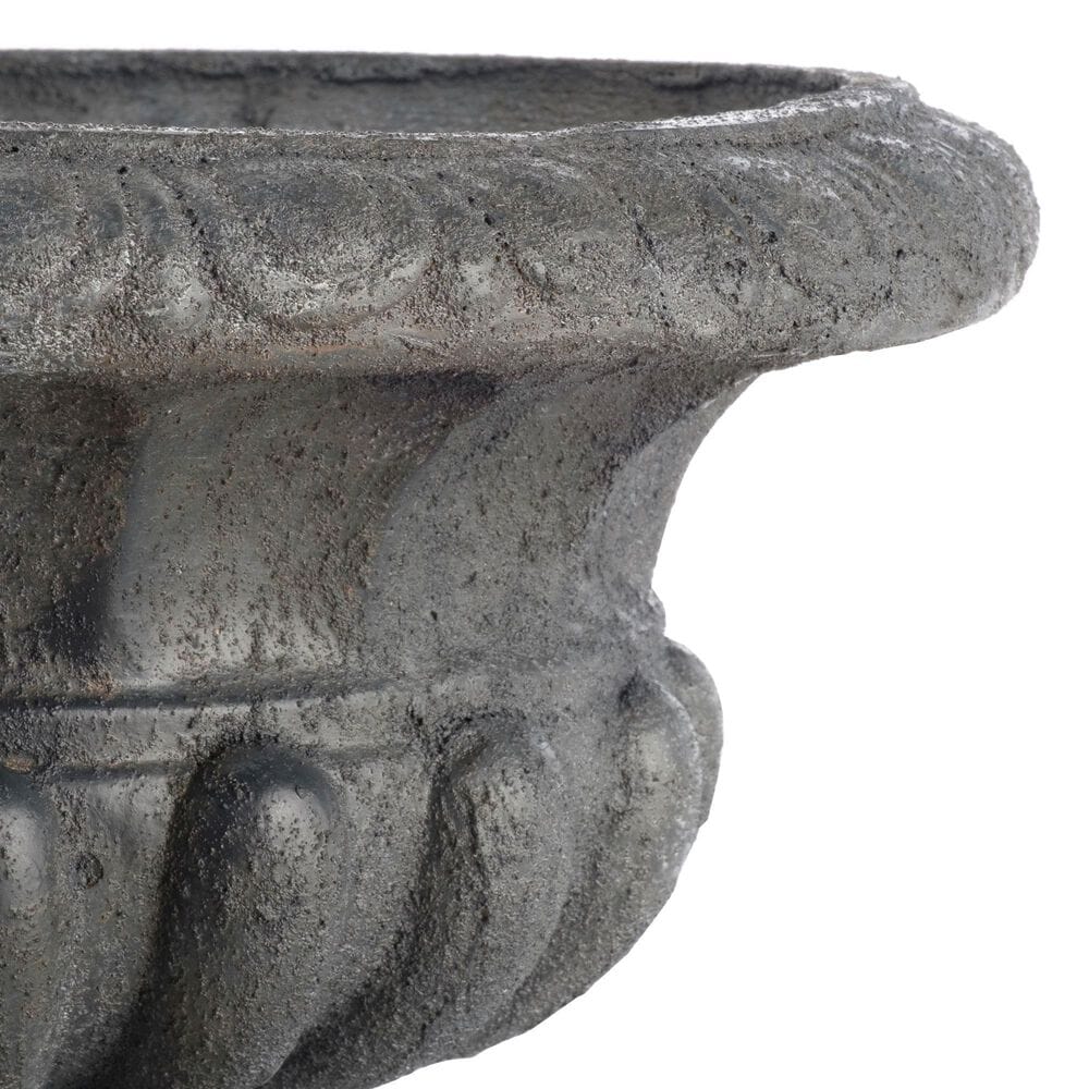 Alfresco Home Locanda Low Patio Urn in Stormcloud, , large