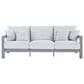 Ashley Hurley Park Patio Sofa in Gray, , large