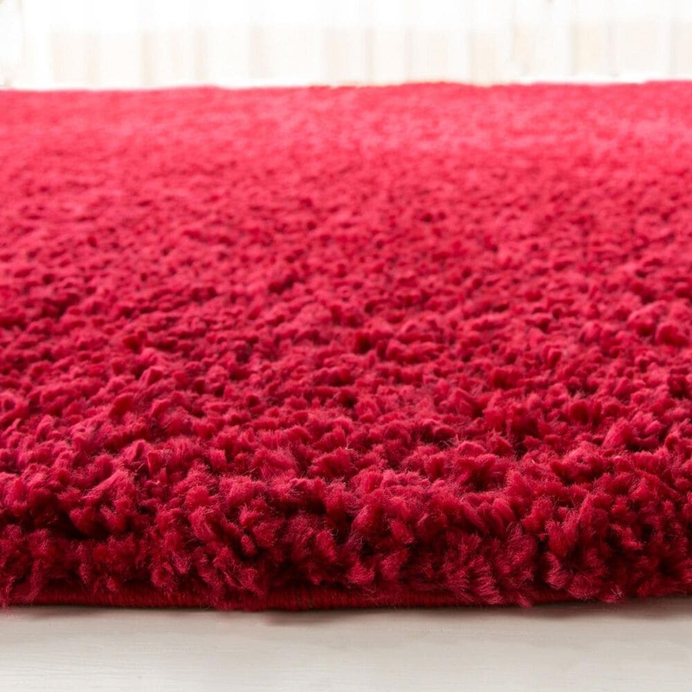 Safavieh August Shag AUG900Q 6&#39;7&quot; Round Red Area Rug, , large