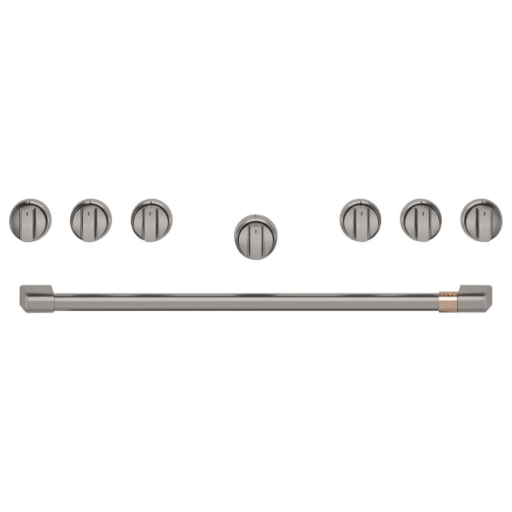 Cafe 36" Handle and Knob Set for Pro Range and Rangetop in Brushed Black, , large