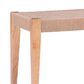Linon Home Decor Cadence Bench with Woven Rope Seat in Natural, , large