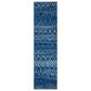 Safavieh Tulum 2" x 8" Blue and Ivory Runner, , large