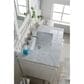 James Martin Vanities Brittany 30" Single Bathroom Vanity in Bright White with 3 cm Carrara White Marble Top and Rectangle Sink, , large