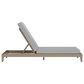 Homestyles Sustain Patio Chaise Lounge with Gray Cushion in Stain Brown, , large